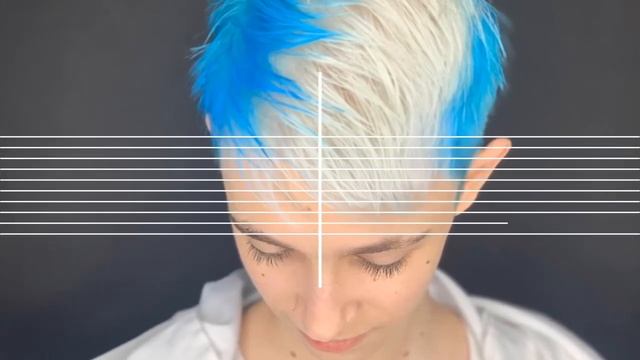Мужское креативное окрашивание White&Blue ? смотреть онлайн