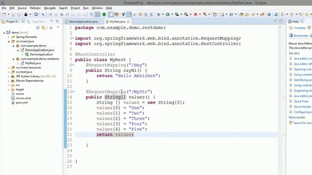 Learning and Teaching 2017: Learn to add a @RestController and get a JSON response смотреть онлайн