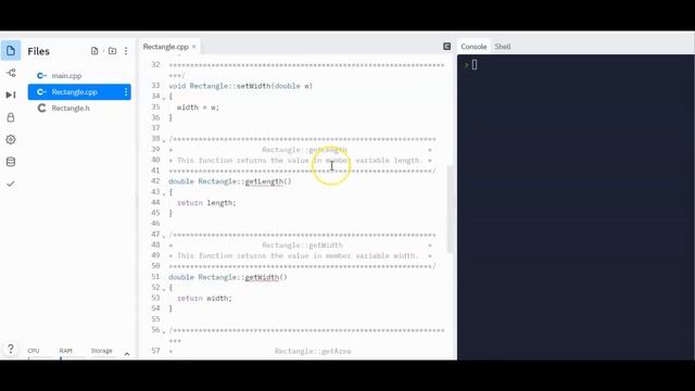 Rectangle Class - Constant Member Functions смотреть онлайн