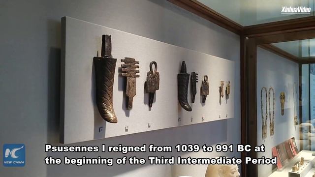 Treasures of Pharaoh Psusennes I on display at Egyptian Museum смотреть онлайн