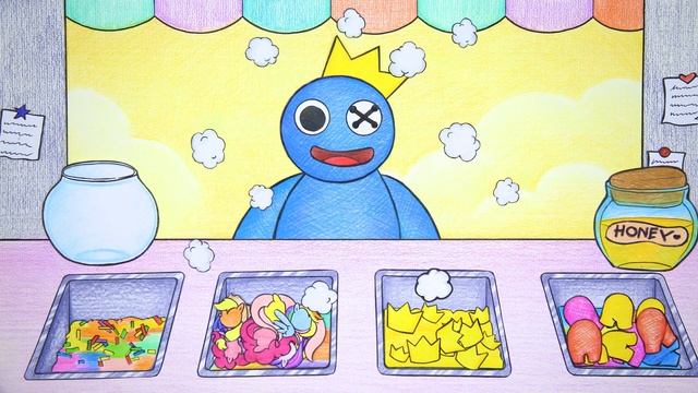 OMG! How To Cure Pneumonia For BLUE? Rainbow Friends Vs Roblox Doors | Stop Motion Paper