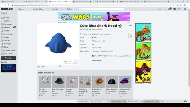 Roblox Gawr Gura Outfit :D... смотреть онлайн