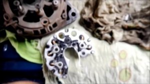 ремонт генератора ваз 2115,замена диодного моста и датчика регулятора напряжения