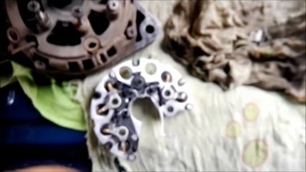 ремонт генератора ваз 2115,замена диодного моста и датчика регулятора напряжения