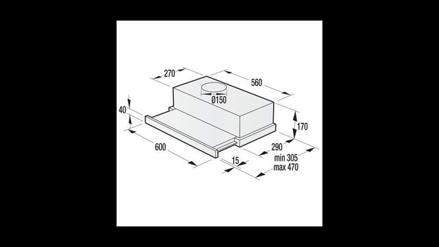 Вытяжка встраиваемая в шкаф 60 см Gorenje смотреть онлайн