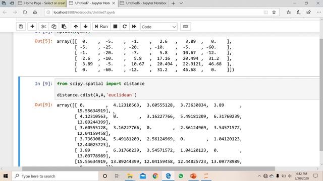 10 Numpy tutorial | Dot product vectors | Euclidean distance calculation | syntax | ML смотреть онлайн