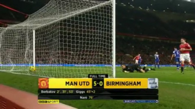 Man.Utd 5-0 Birmingham смотреть онлайн