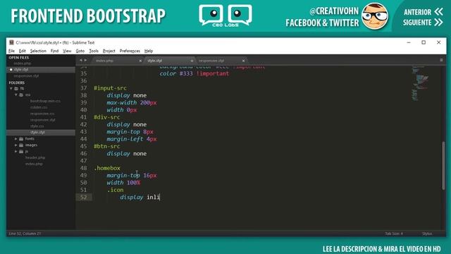 Frontend con Bootstrap 3.x: 14 - Home "Cajas de Información" смотреть онлайн