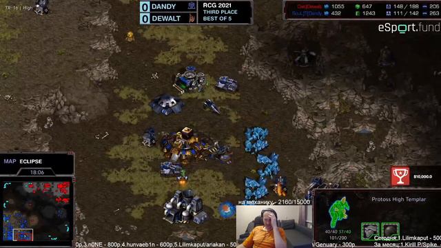 Турнир по Starcraft BW: Starcraft - Broodwar (Sc-Bw) (14.08.2022) RCG 2021 - 1/2 и финал смотреть онлайн