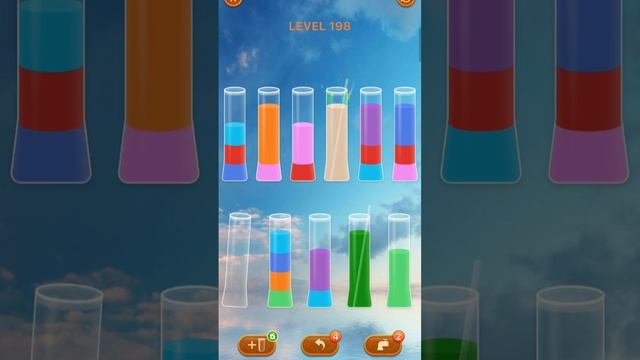 Sort Em All Level 198 Walkthrough / Color Sort Game / Water Color Sorting Game How to Solve a Puzzl смотреть онлайн