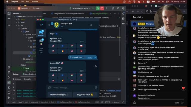 Розробка Telegram ботів на Java з нуля смотреть онлайн