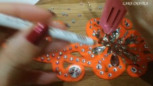 Костюм для восточного танца живота своими руками. Как сделать лейсы. Часть 2.