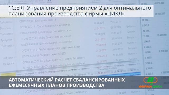 1С:ERP - оптимальное планирование производства в фирме Цикл смотреть онлайн