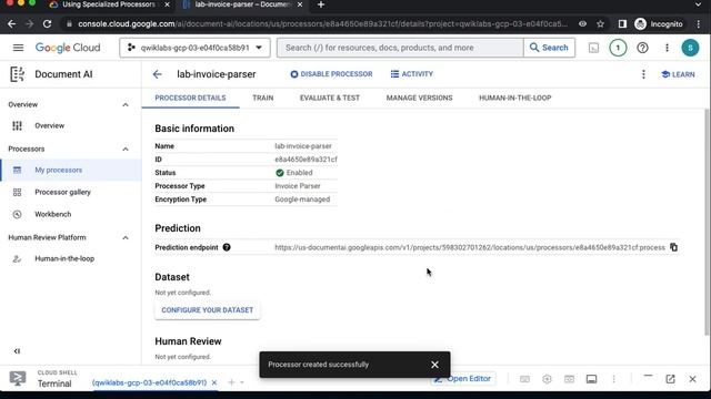 Using Specialized Processors with Document AI Python GSP1140 смотреть онлайн