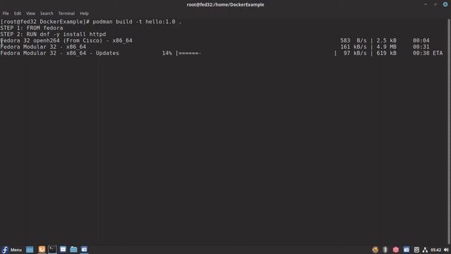 Linux container build an Apache HTTP server image and push to DockerHub registry смотреть онлайн