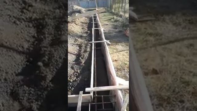 Подготовка к заливке ленточного фундамента. смотреть онлайн