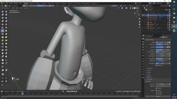 10. Blender 3.0 Character Modeling Tutorial - High Poly M