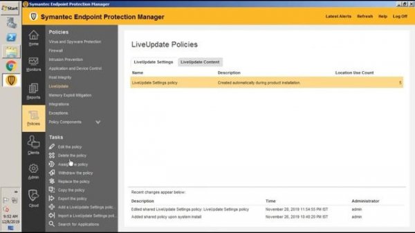 LiveUpdate Policy | Symantec Endpoint Protection