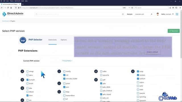 How to Enable the GD extension of PHP using CloudLinux Selector in DirectAdmin - CrocWeb Cloud смотреть онлайн