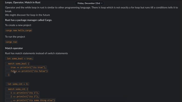 Rust lang enum loop operator match смотреть онлайн