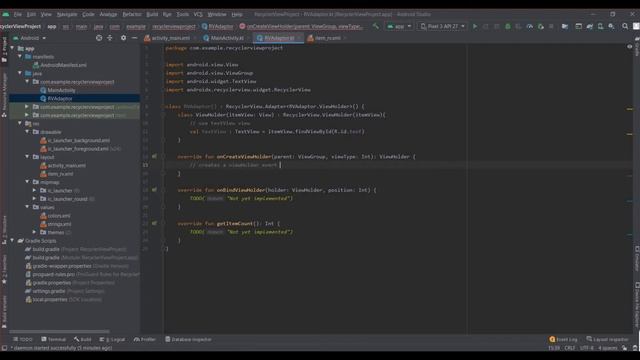 How to make a simple RecyclerView in Android Studio | Android | Kotlin | смотреть онлайн
