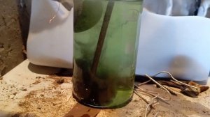 золото.Осаждение золота из раствора методом электролиза. 1 эксперимент