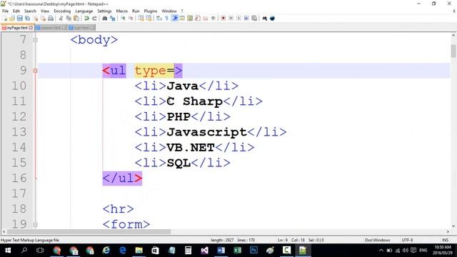 html Order List And Unorder List ol ul li 29 смотреть онлайн