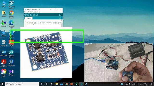 Mini serial TTL Thermal printer and Arduino UNO | Token Printing Machine смотреть онлайн