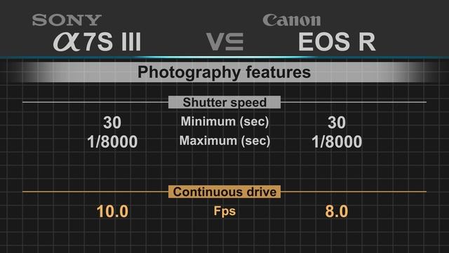 Sony alpha a7S III vs Canon EOS R смотреть онлайн