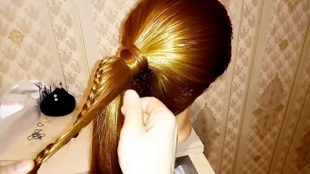 Урок 67. Три варианта плетений на хвосте. Красивые и оригинальные прически. Очаровательные косы. смотреть онлайн