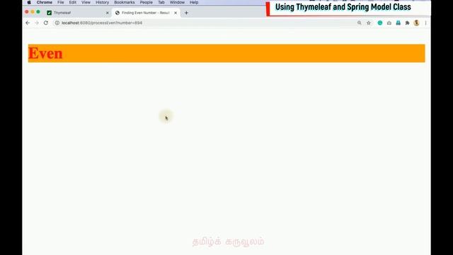 Using Thymeleaf in HTML5 with Spring Model Class | Tamil смотреть онлайн