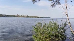 вид с левого берега на плотину и правый берег воронеж май 2021