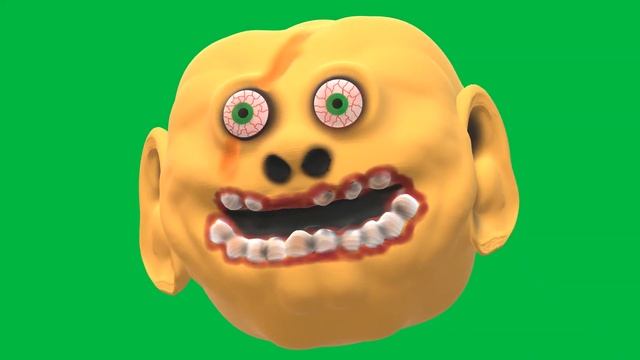 СТРАШНОЕ 3D ЛИЦО на ЗЕЛЕНОМ ФОНЕ ФУТАЖ смотреть онлайн