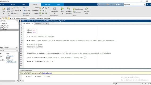gaussian distribution in Matlab tutorial смотреть онлайн