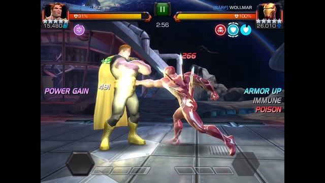 Alliance War BRÆ2X VS Bárf - Iron Man Infinity War Node 38 - Marvel Contest Of Champions смотреть онлайн