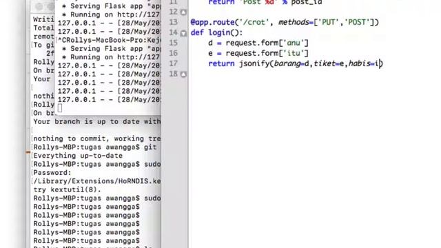 5. Membuat return dalam bentuk JSON di Flask смотреть онлайн