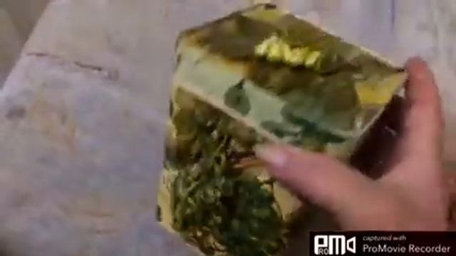 Красивое оформление баночки декупажем и виноградом из соленого теста. смотреть онлайн