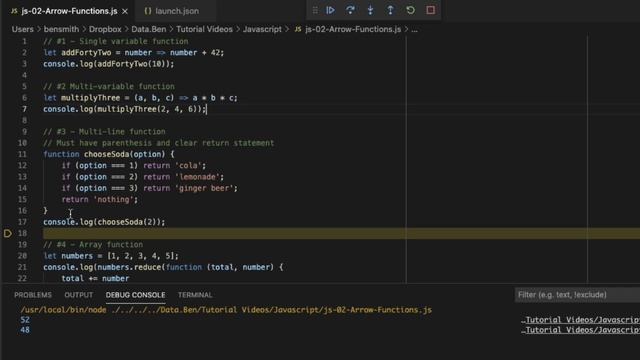 Javascript Arrow Functions смотреть онлайн