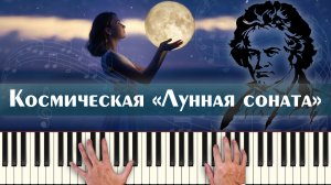 Космическая «Лунная соната» Бетховена «Beethoven» в обработке, современное исполнение под синтезатор