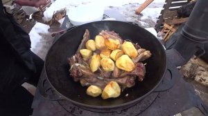 ТОП 3 БЛЮДА В КАЗАНЕ НА КОСТРЕ