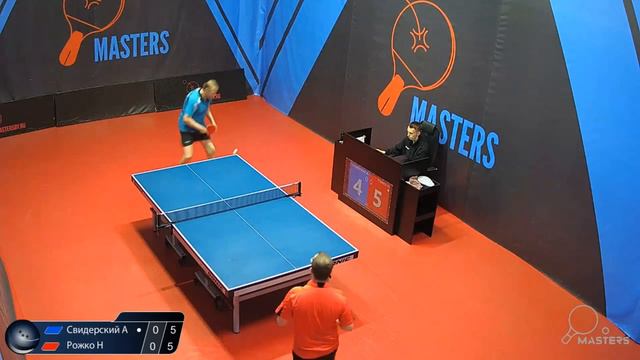 Настольный теннис. Рожко - Свидерский. Set #1 MASTERS смотреть онлайн