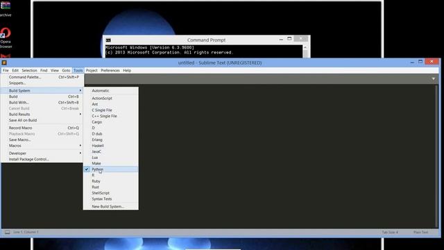 1 Installing python , sublime text and running python code on terminal window and sublime text смотреть онлайн