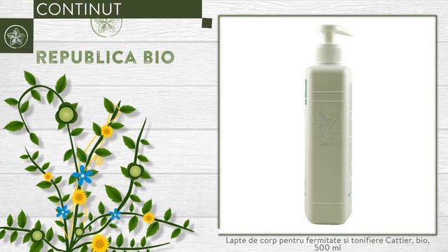 Lapte de corp pentru fermitate si tonifiere Cattier, bio, 500 ml смотреть онлайн