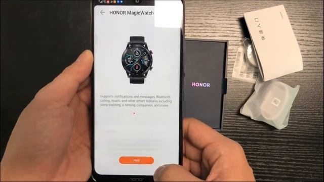 Honor Magic Watch 2 Unboxing and Language Setting from Paired Phone with Huawei Health App Installe смотреть онлайн