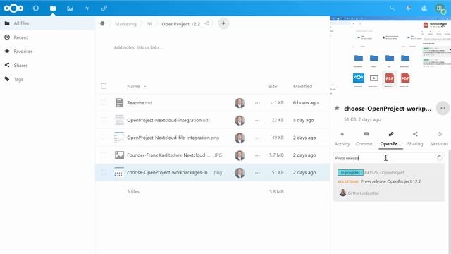OpenProject and Nextcloud integration combines project management and file management смотреть онлайн