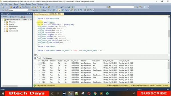 11. Library Management System in C# - Issue Book Back-End Coding