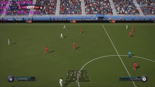 FIFA 16 WOMEN DEMO - Intel Core i5-4590 MSI R9 280X GE смотреть онлайн