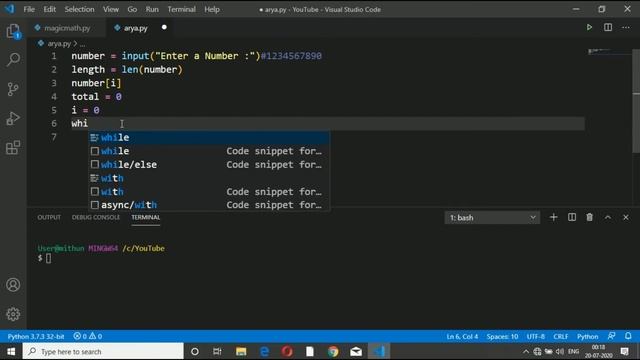 While Loop Example in python in Hindi || Sum with While loop смотреть онлайн