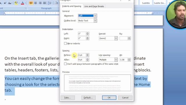 LINE SPACING IN MS WORD | LINE AND PARAGRAPH SPACING IN MS WORD | HOW TO CHANGE LINE SPACING IN WOR смотреть онлайн