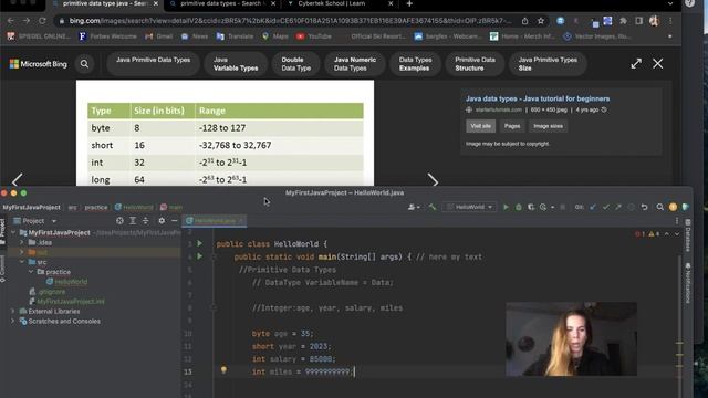 We're going to explore primitive data types in Java. смотреть онлайн